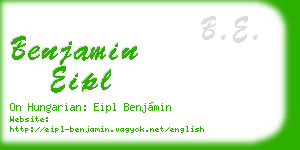 benjamin eipl business card